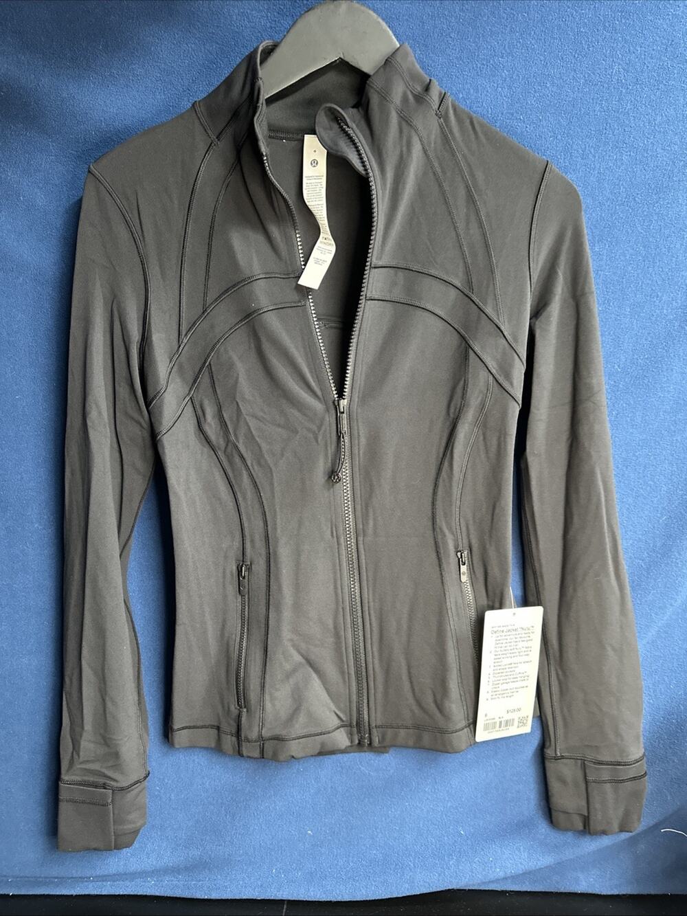 Lululemon Define Jacket Nulu Black Size 6 Buttery Soft NWT